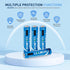 LDLDCHI 1100mWh 4 Pack 1.5V 4-in-1 1000 Triple A Rechargeable Batteries - AAA Lithium Batteries, Rechargeable Lithium