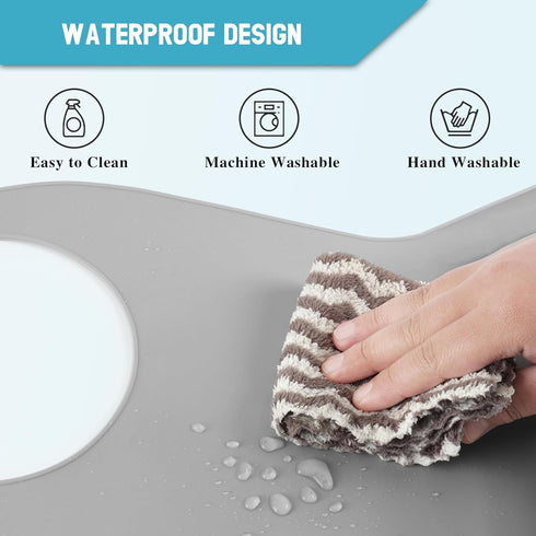 Waterproof Adjustable Silicone Bib for Adults - Washable with Crumb Catcher