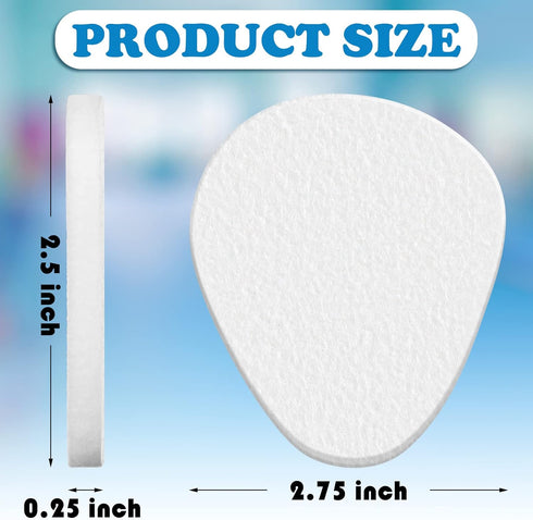 Jiuguva 60 Pack Metatarsal Foot Pads, Adhesive Cushions for Forefoot Support and Pain Relief (White)