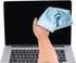 KLNYOO Microfiber Glass Cleaning Cloths, 8 Pack, Lint Free, Streak Free, 16x16 Inch, Blue