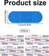 Sinbana 150pcs Blue Metal Detectable Waterproof Adhesive Bandages, High-Visibility & Latex-Free Food Service Bandages