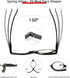 JM 2 Pairs Makeup Reading Glasses, Magnifying Flip Down Cosmetic Readers for Women +2.75 with Spring Hinge