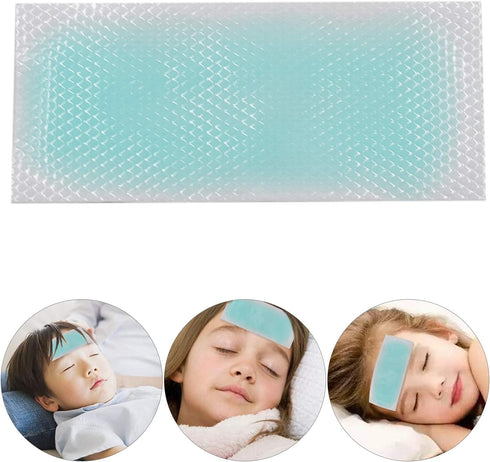 Fever Cooling Gel Patches, 20 Sheets, Cooling Forehead Strips for Dog Foot, Baby, Kids, Adults, Relieve Headache,
