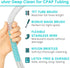 Vive CPAP Tube Cleaning Brush, Stainless Steel Cleaner for Mask and Pipe, Portable and Flexible for Standard Tubing