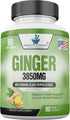 American Standard Supplements Organic Ginger 3850mg with Organic Black Pepper Extract, 90 Capsules