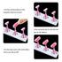 JUSTOTRY 4 Sets Pink Nail Stand for Press on Nails Display, Magnetic Holder for Nail Art Practices