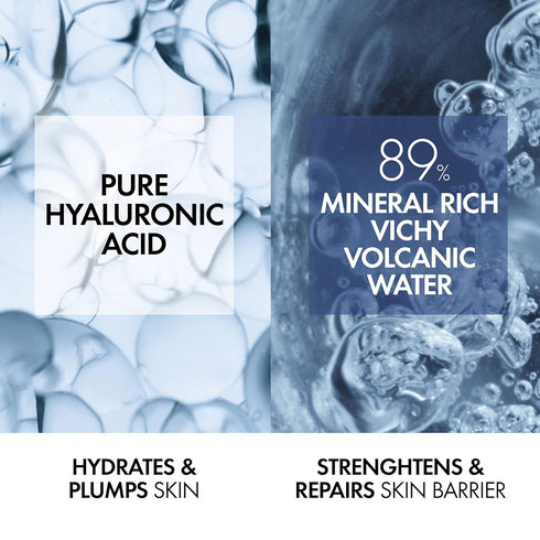 Vichy Mineral 89 Fortifying & Hydrating Daily Skin Booster - Pure Hyaluronic Acid Serum for Face, Fragrance Free