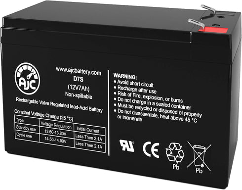 AJC Battery Compatible with Tripp Lite OMNI1500LCDT 12V 7Ah UPS Battery