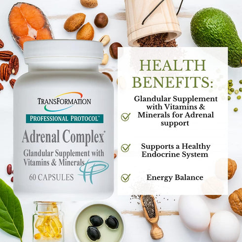 TRANSFORMATION THE GENESIS OF GOOD HEALTH Enzymes Adrenal Complex, 60 Capsules