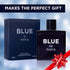 NovoGlow Blue De Paris for Men - 3.4 Fl. Oz. Perfume with Carrying Pouch - Woody Floral & Fruity