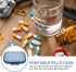 Ipetboom 7-Compartment Portable Weekly Pill Organizer, Waterproof Medicine Case, Large Capacity Travel Medicine Holder