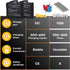 OASIDOS 22.2WH 7.4V Pack Set 2 Pack Battery for Heated Gloves, Rechargeable Li-Polymer Replacement Compatible