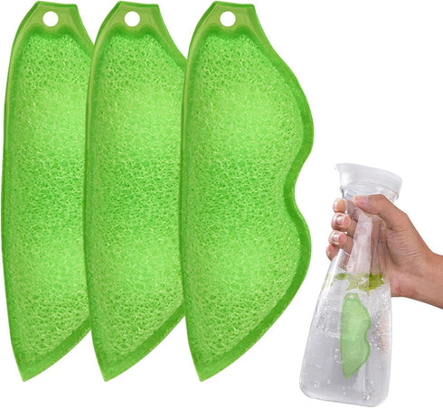 Bottle Cleaning Sponge, Beans-Shaped Reusable Sponge, Heat Resistant for Internal Cleaning of Small Mouth Bottles