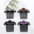 inSowni 6 Pack Luxury Sparkly Glitter Flower Leaf Rhinestone Hair Side Combs, French Twist Slides Hairpins