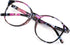 VisionGlobal Blue Light Blocking Glasses for Women, Anti Eyestrain, Stylish Oval Frame, Anti Glare, +1.50