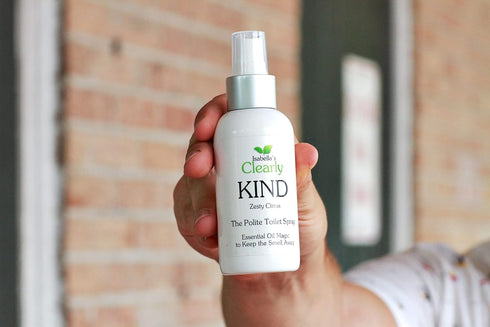 Clearly KIND, The Polite Odor Eliminator Toilet Spray, 4 Oz, 100% Natural Bathroom Spray
