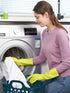 LANON Skin-Friendly Cleaning Gloves, Dishwashing Kitchen Gloves with Cotton Liner, Reusable, Non-Slip, Small