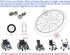 Rollator Caster Wheel Bearings,Wheelchair Caster Bearings,Rollator,Transport Chairs,Wheelchair,Universal Replacement Parts.ID8.0*OD22*T9mm,Compatible with 8.0MM (5/16") Wheel axles,STDS1011,(4pcs)