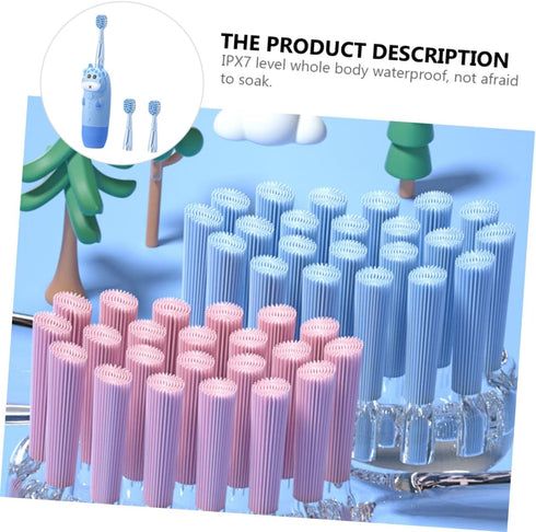 Sonic Electric Toothbrush with Cartoon Design - Ergonomic Handle for Kids