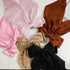 MHDGG 5Pcs Black Satin Oversized Bowknot Hair Accessories - Large Hair Ribbons and Long Tail Hair Bows