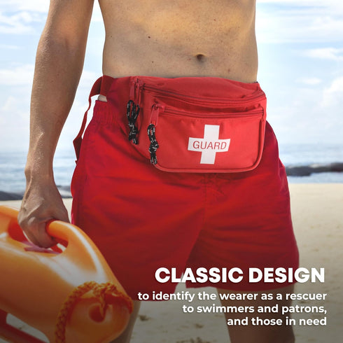 Pack/Hip Pack, (72 Set) Ever Ready First Aid, Fanny Fully Stocked First Aid Kit with Adult & Infant CPR Combo Masks