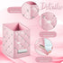 2 Pcs Crystal Bling Makeup Brush Holder, PU Leather Waterproof Glitter Cup for Women Girls Travel Organizer (Pink)
