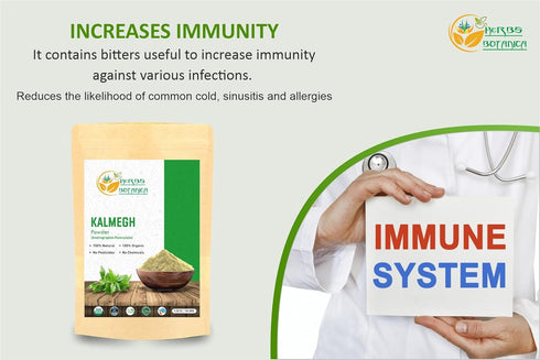 Organic Kalmegh Powder, Andrographis Paniculata, 5.3 oz - Immune Health and Detoxify Liver Support