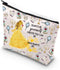 Beauty Movie Makeup Bag, Fans Gift for Princess Birthday, Fairy Tales Cosmetic Bag (ALWAYS BE Bellee)