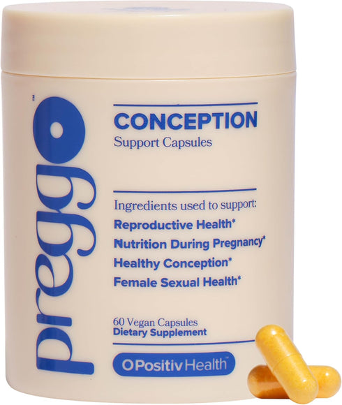 PREGGO Conception Support Capsules for Women - OBGYN-Formulated Pre Prenatal Vitamins, 60 Count
