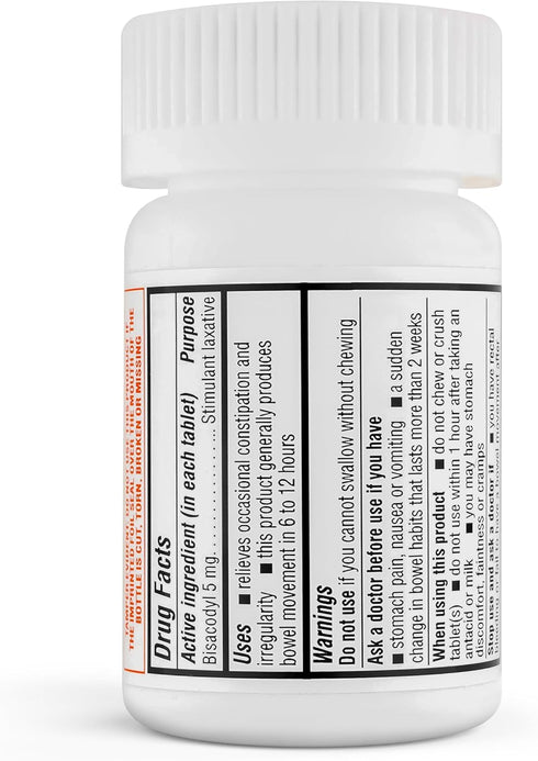 TIME-CAP LABS, INC. Timely Bisacodyl - 5mg Laxatives for Constipation Relief, 100 Tablets