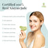 STARR-GIA Certified 100% Xiuyan Jade Gua Sha Massage Tool-Face Massager Reduces Puffiness-Gua Sha Facial Tools Promotes Blood Flow-Easy to Hold Face Sculpting Tool-Trigger Point Acupuncture