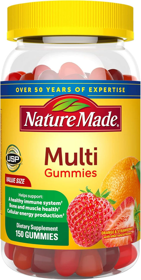 Nature Made Multivitamin Gummies - Daily Nutritional Support, 150 Count, 75 Day Supply
