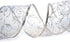 Wire Edged Ribbon - Silver Sheer Organza Gift Wrap Ribbon - 50 Yards x 2.5 Inch Wide for Decorative Use