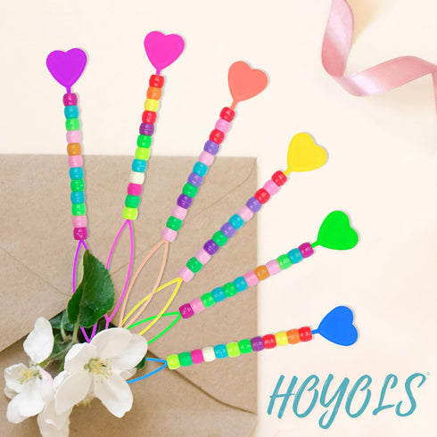 Hoyols Quick Hair Beader for Loading Beads, Braid Stringer Hair Beading Tools Kit, Ponytail Maker Styling Magic for