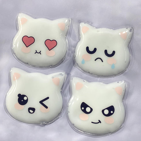 (4 Pcs) Kids Reusable Gel Ice Pack, Cute Children Gel Ice Pack for Kids Injuries, Cute Lunch Ice Pack, Breastfeeding,