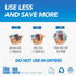 OPPEAL Unscented Laundry Detergent Sheet - 100 Big Sheets (200 Loads) | HE Compatible, Gentle on Skin, Rapidly Dissolve