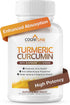 Organic Turmeric & Ginger Capsules - 95% Curcuminoids with BioPerine for Joint, Digestion, Immunity Support