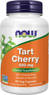 NOW Supplements Tart Cherry 500 mg - Herbal Supplement, 90 Veg Capsules, 50:1 Concentrate