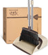 Broom and Dustpan Set, Heavy Dust Broom and Dustpan Combo for Home, Long Handle Dust Pan and Broom Set for Kitchen,