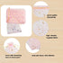QIANHAILIZZ 100 Pack 7x9 Inch Moon Star Organza Jewelry Gift Pouch, Drawstring Wedding Favor Bags, Pink