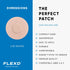 Flexd Libre 3 Sensor Covers Waterproof, Tan Round Freestyle Adhesive Patches (Pack of 30)