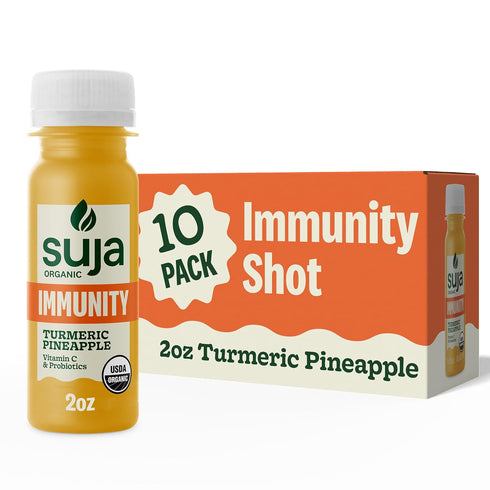 Suja Organic Immunity Defense Shot (10 Pack) with Turmeric and Ginger |