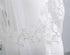Kercisbeauty Wedding Bridal Lace Veil with Hair Comb, Double Layer Appliques Edge, Ivory