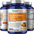 NusaPure Sea Buckthorn Omega-7 7500mg per Veggie Powder Caps - 200 Count Non-GMO & Vegan Extract 30:1