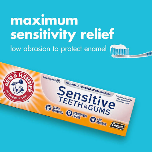 HAMMER 4.5 oz (Pack 5) ARM & Sensitive Teeth & Gums Toothpaste