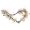 MOSTORY Gold Flower Moon Headpiece, Handmade Fairy Floral Crown Woodland Elf Headband for Cosplay