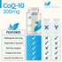 ClearFormulas Pure CoQ10 200mg, 200 Capsules (2 Pack), Quick Absorption, Non-GMO