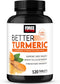 FORCE FACTOR Better Turmeric Joint Support Supplement - 120 Tablets, HydroCurc Turmeric Curcumin with Black Pepper