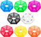 Ponpon 8pcs Pill Holder Box, 7-Sided Portable Vitamin Organizer, Medicine Planner (8 Colors)