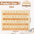 InnoHHustle 0.4'' Braille Alphabet Board Thickened Wooden Braille Fingerboard Engraving Raised Dots Alphabet Chart